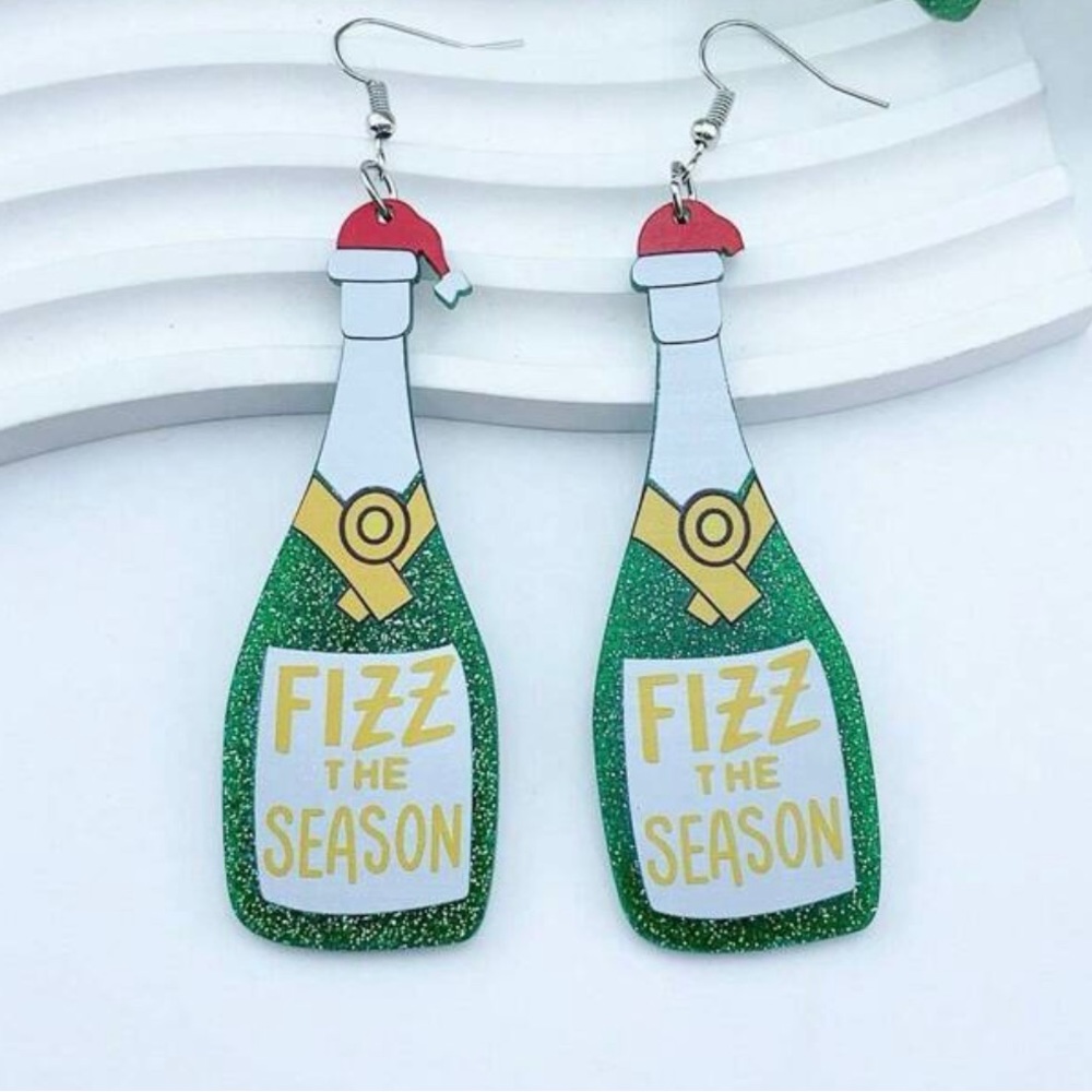 NEW! Fizz the Season holiday earrings!